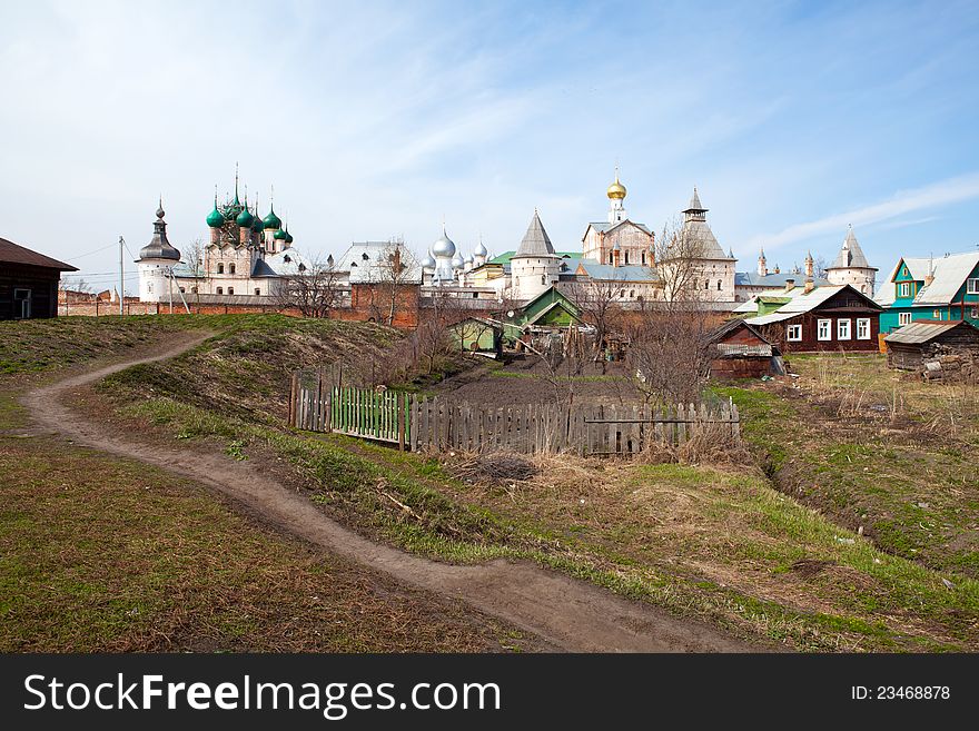 A view of Kremlin in Rostov the Great. Russia. A view of Kremlin in Rostov the Great. Russia.