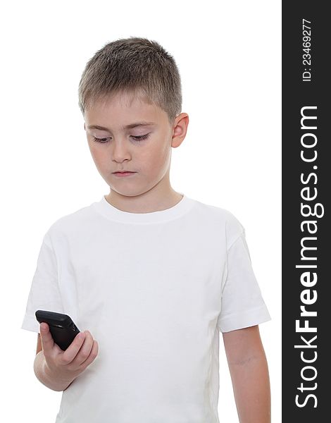 Boy With Mobile Phone