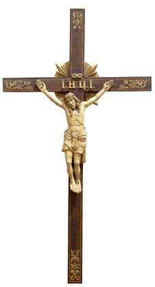 Holy Cross With Crucified Jesus Christ Royalty Free Stock Photos