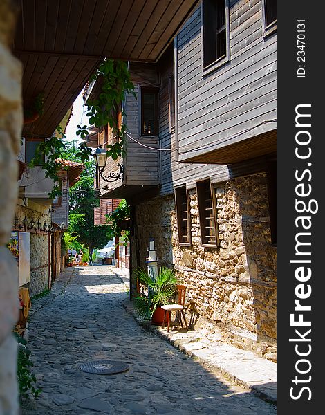 Street Of The Old Town. Nessebar.Bulgaria.