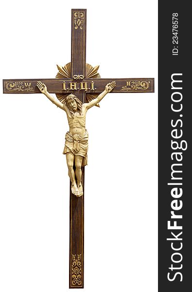 Holy cross with figure of crucified Jesus Christ. Holy cross with figure of crucified Jesus Christ
