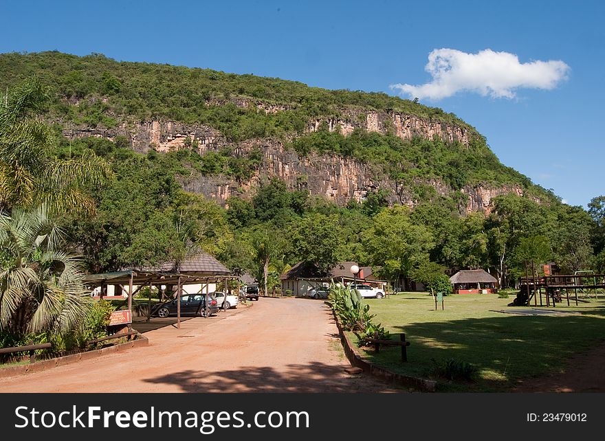 The hill behind Sudwala Lodge in which the Sudwala caves are situated, in Mpumalanga, South Africa. The hill behind Sudwala Lodge in which the Sudwala caves are situated, in Mpumalanga, South Africa