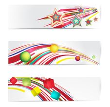 Abstract Colorful Web Banner Set. Stock Image Abstract Colorful Web Banner Set. Stock Image