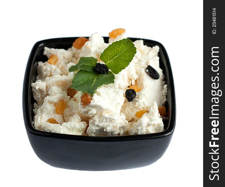 A Bowl Of Delicious And Fresh Cheese