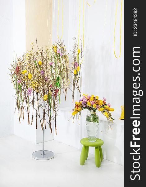 Floristics - beautiful floral concept. Art flowers design. Floristics - beautiful floral concept. Art flowers design