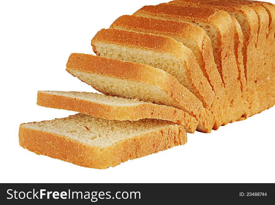 Bread on a white background. Bread on a white background.