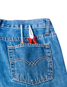 Tools In Pocket Stock Image
