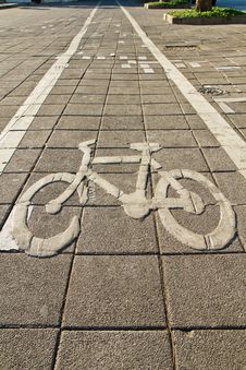 Bike Lane Way Stock Photo Bike Lane Way Stock Photo