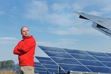 Male Solar Panel Engineer At Work Place Royalty Free Stock Image Male Solar Panel Engineer At Work Place Royalty Free Stock Image