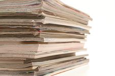 Stack Of Magazines Angle Stock Image Stack Of Magazines Angle Stock Image
