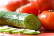 Tomatoes And Cucumber Stock Photos Tomatoes And Cucumber Stock Photos