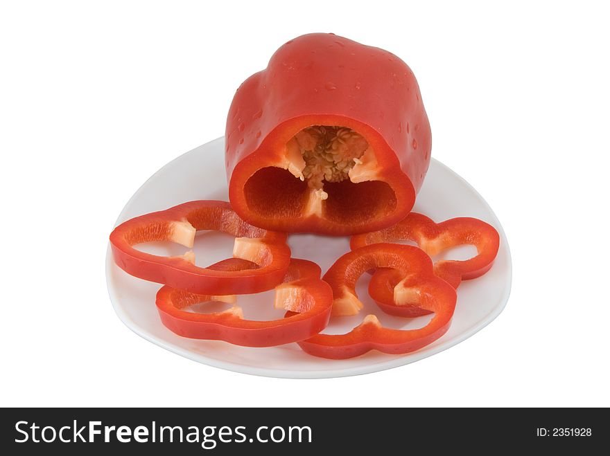 Photo of bell peppers isolated