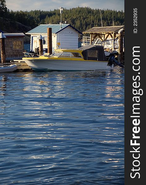 Harbour live in a small ferry harbour on quadra island at the pacific coast in canada. Harbour live in a small ferry harbour on quadra island at the pacific coast in canada.