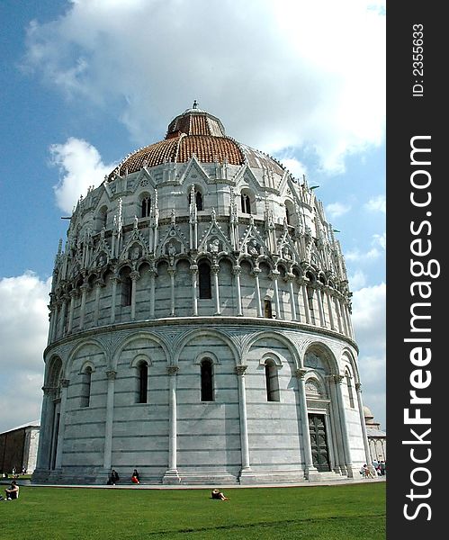 The baptistery of Pisa - (Italy). The baptistery of Pisa - (Italy)