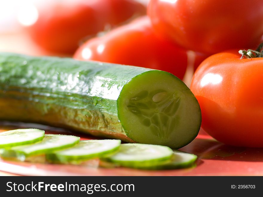 Tomatoes And Cucumber