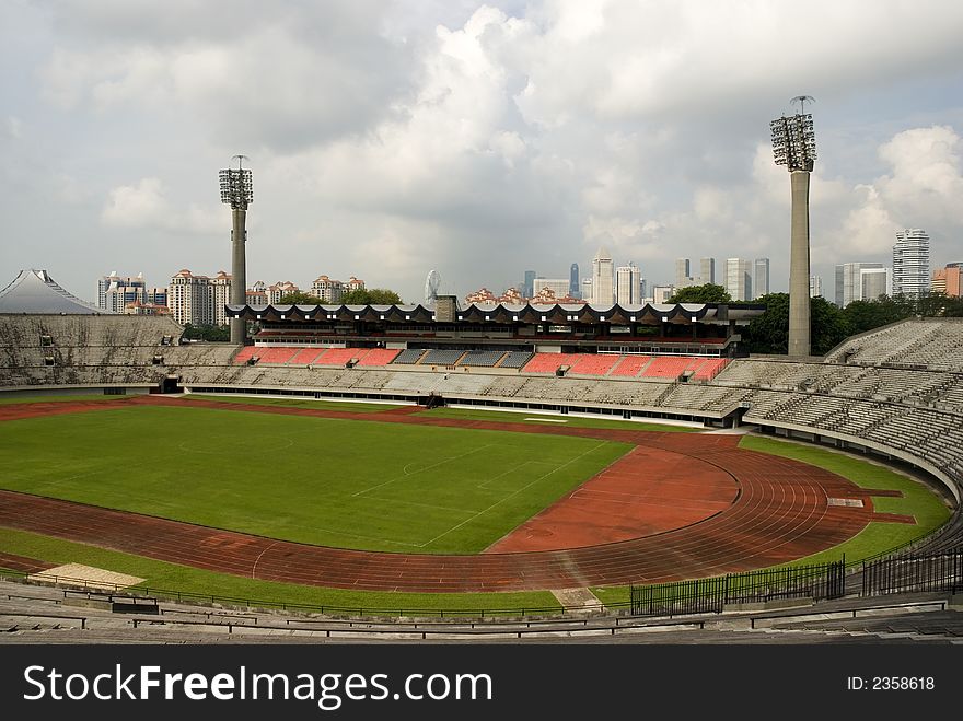 National Stadium of Singapore before it is torn down