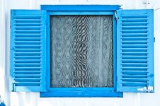 Blue Window Stock Image