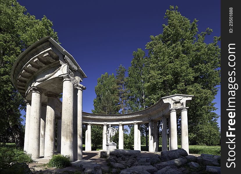 Apollo pavilion in spring park