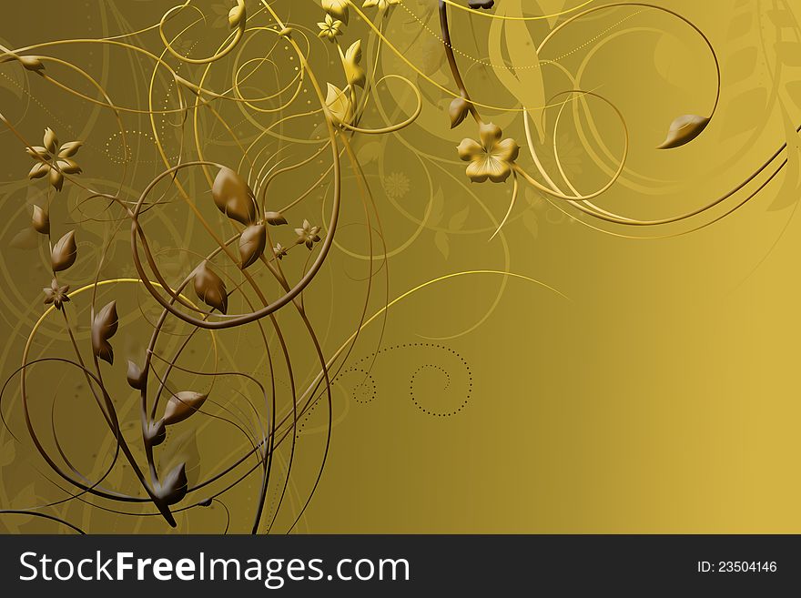 Abstract yellow flower light background. Abstract yellow flower light background