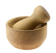 Wooden Pounder And Pestle Royalty Free Stock Photo