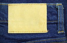 Blank Leather Jeans Label Stock Photo Blank Leather Jeans Label Stock Photo
