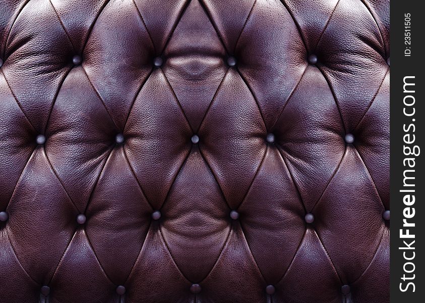 Brown upholstery leather pattern background