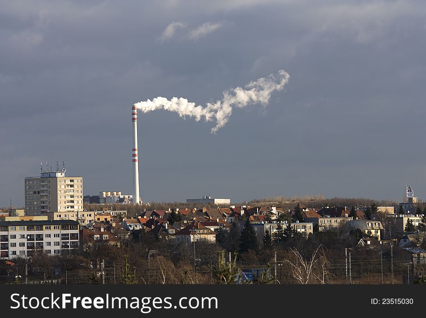 Smoking chimney