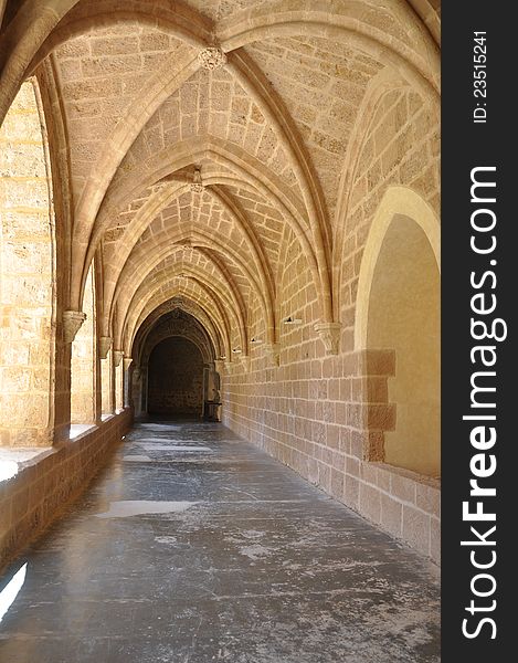 Interior view of the Monasterio de Piedra, in Zaragoza province. Interior view of the Monasterio de Piedra, in Zaragoza province.