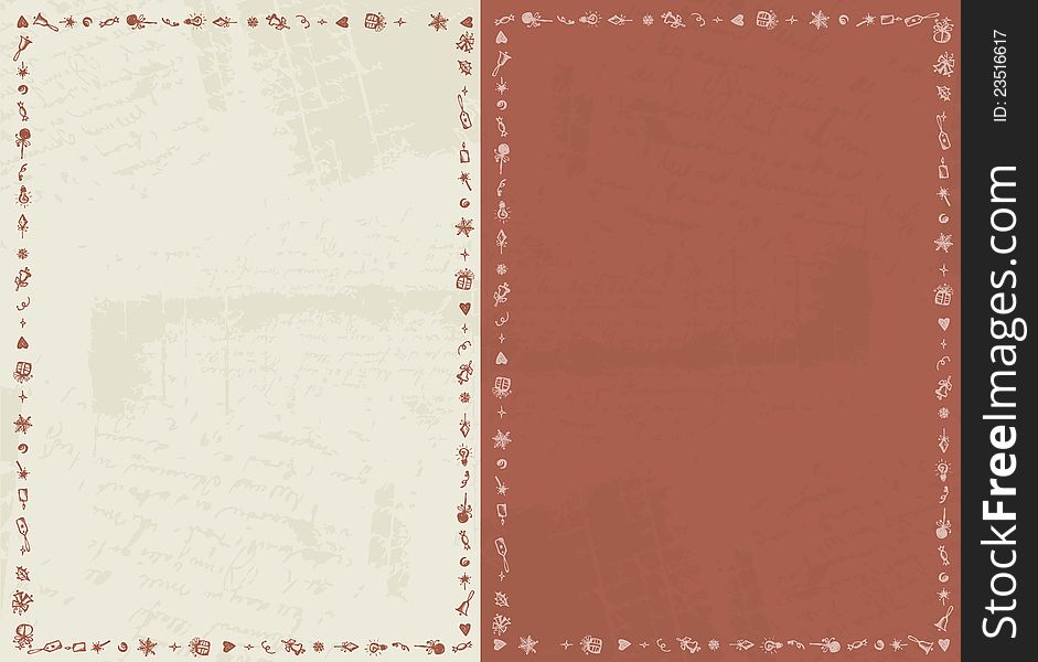 Card Background With Christmas Ornament