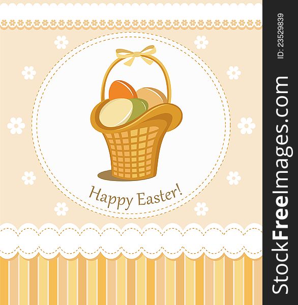 Happy Easter greeting card