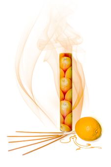 Orange Incense Royalty Free Stock Photos