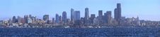 Seattle Skyline Panorama. Stock Photos