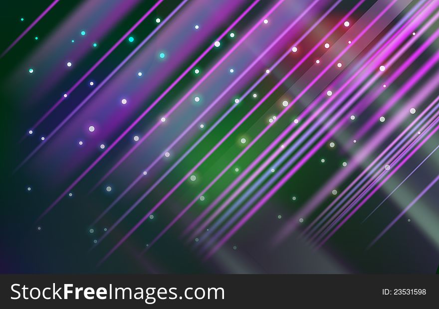 Abstract  Star Frame Lights Background.
