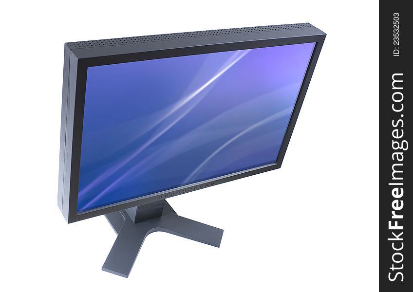 LCD Monitor With Clipping Paths