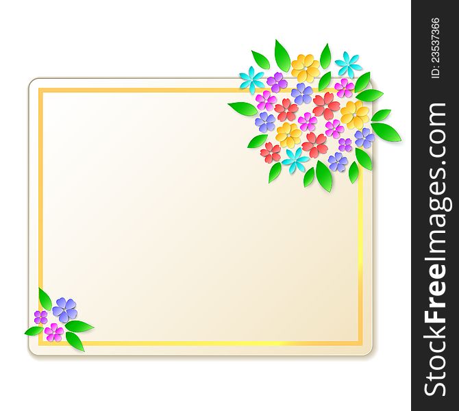 Card With Flowers