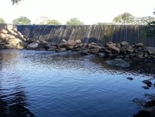 Neelabamma Water Dam In Sri Lanka At Saliyawewa Royalty Free Stock Image