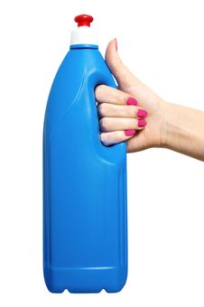 Bottle Of Cleaning Solution Royalty Free Stock Images