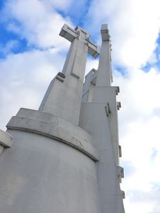 Monument Three Crosses Royalty Free Stock Photos Monument Three Crosses Royalty Free Stock Photos