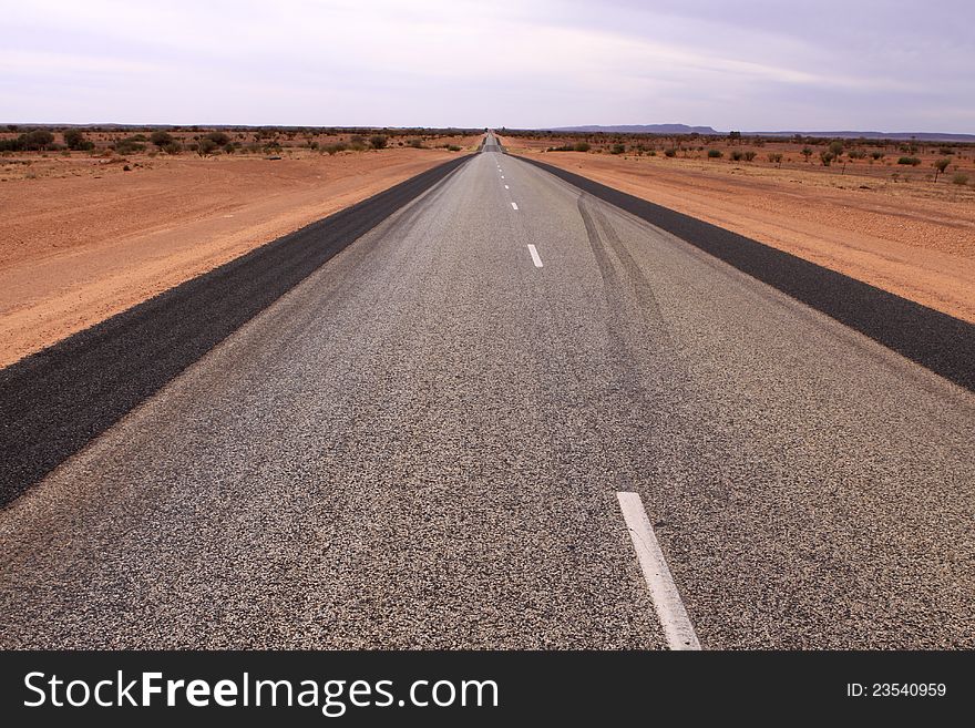 Australian Road. Watarrka National Park. Australia