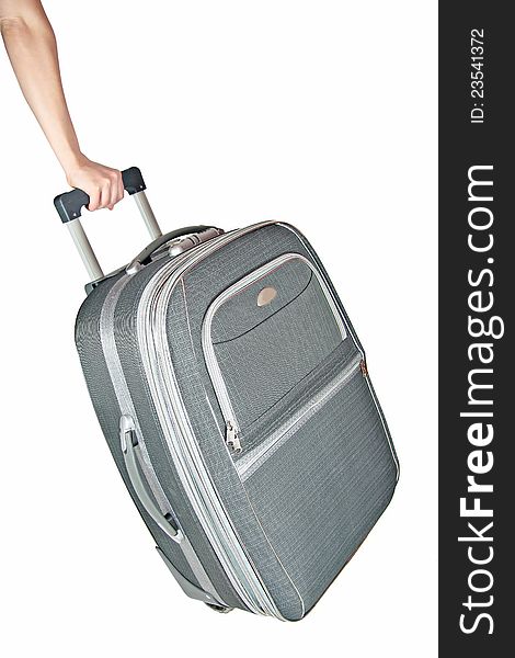 Suitcase for travel and leisure and baggage. Suitcase for travel and leisure and baggage