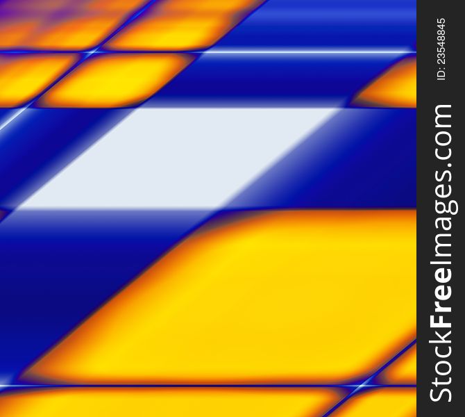 Abstract blue yellow grid background