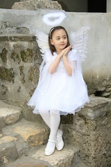 Girl Like An Angel Royalty Free Stock Photography Girl Like An Angel Royalty Free Stock Photography