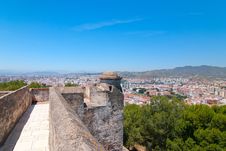 The Fortress In Malaga. Stock Images The Fortress In Malaga. Stock Images