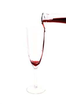 Pouring Red Wine Royalty Free Stock Photos