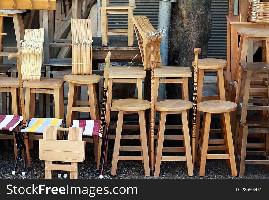 The Seller of chair in the bazaar, Adana. The Seller of chair in the bazaar, Adana.