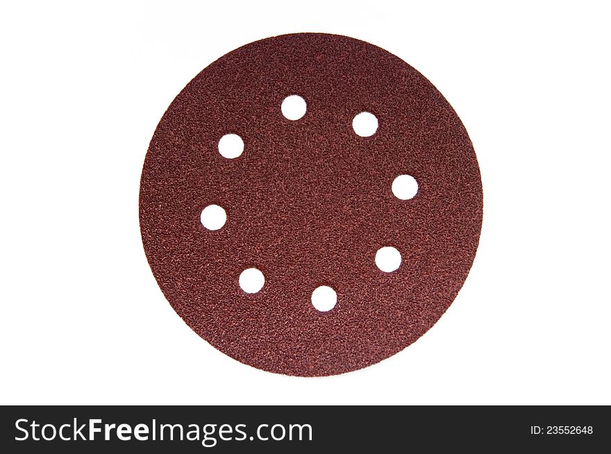 Sandpaper with holes