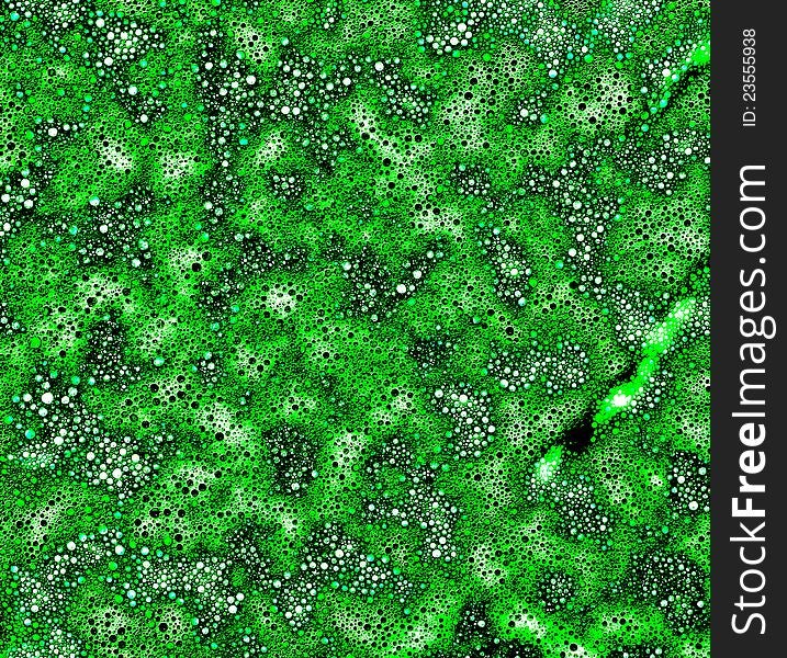 Green abstract bubble of detergent. Green abstract bubble of detergent.