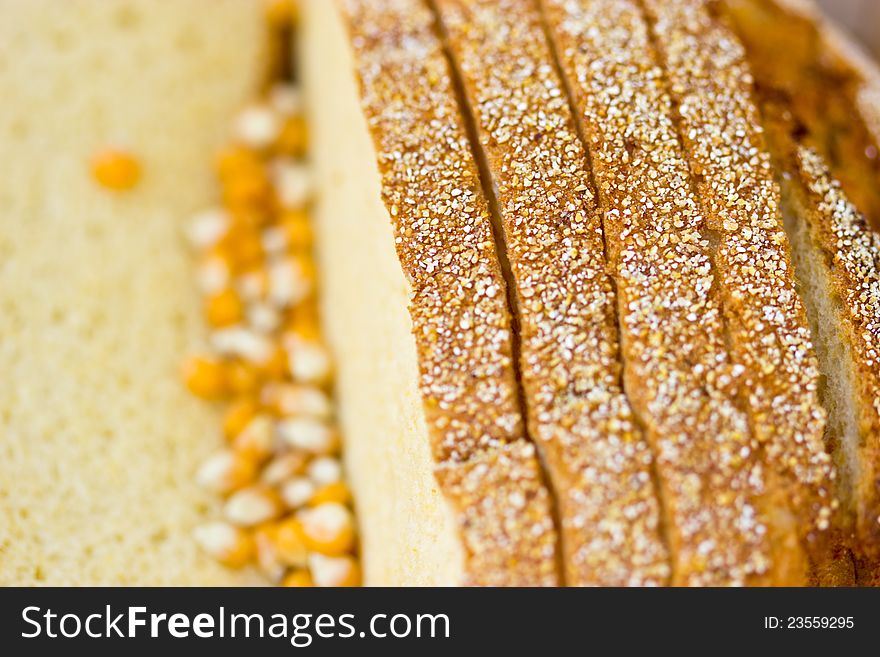 Corn bread is present in a healthy diet. Corn bread is present in a healthy diet