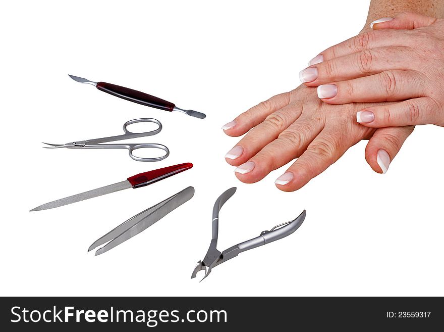 Manicure Set & Women Hands