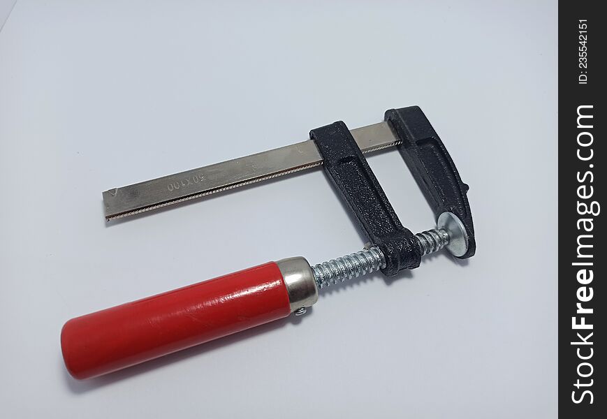 Red Small Clamping Clamp With Thread